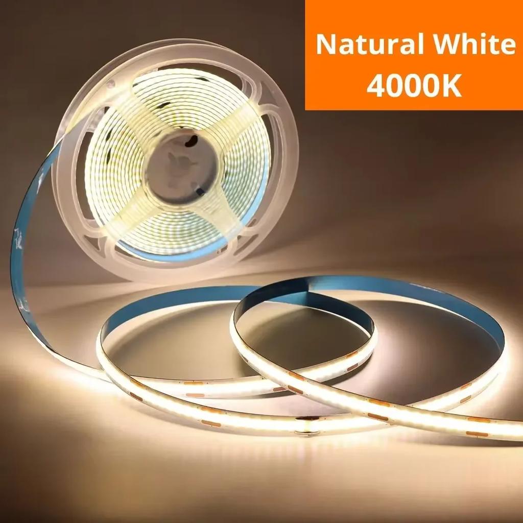 5V USB LED Cabinet Light Touch Dimming Flexible COB LED Light Strip for Closet Room Kitchen Wardrobe TV Stair Backlight Lighting