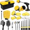 27-Piece Electric Car Wash & Cleaning Drill Brush Set