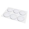 6pcs Baby Transparent Soft Silicone Wall Protector Door Handle Bumper Non-slip Self-adhesive Round Doors Stop Muffler