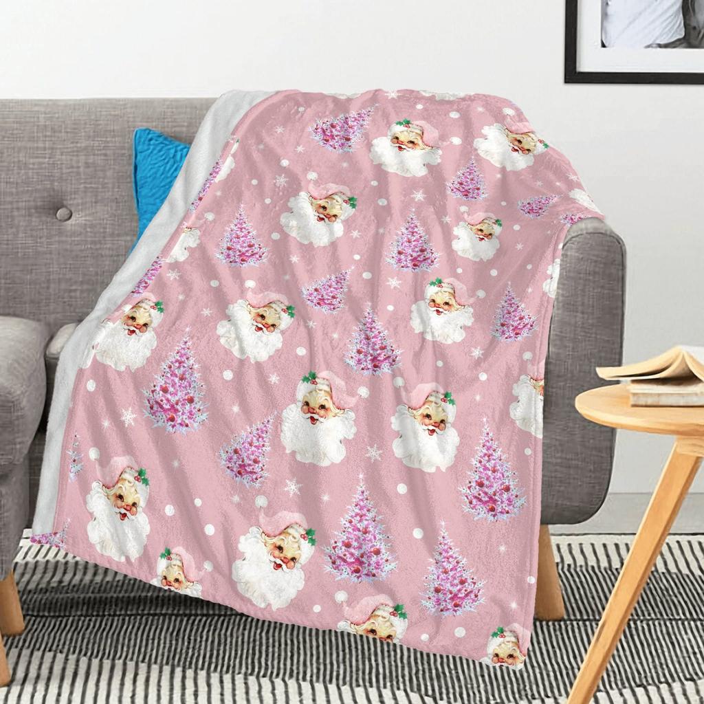 Christmas Tree Flannel Blanket Christmas Blanket Living Room Sofa Blanket Holiday Bedroom Bed Blanket Living Room Cute Blanket