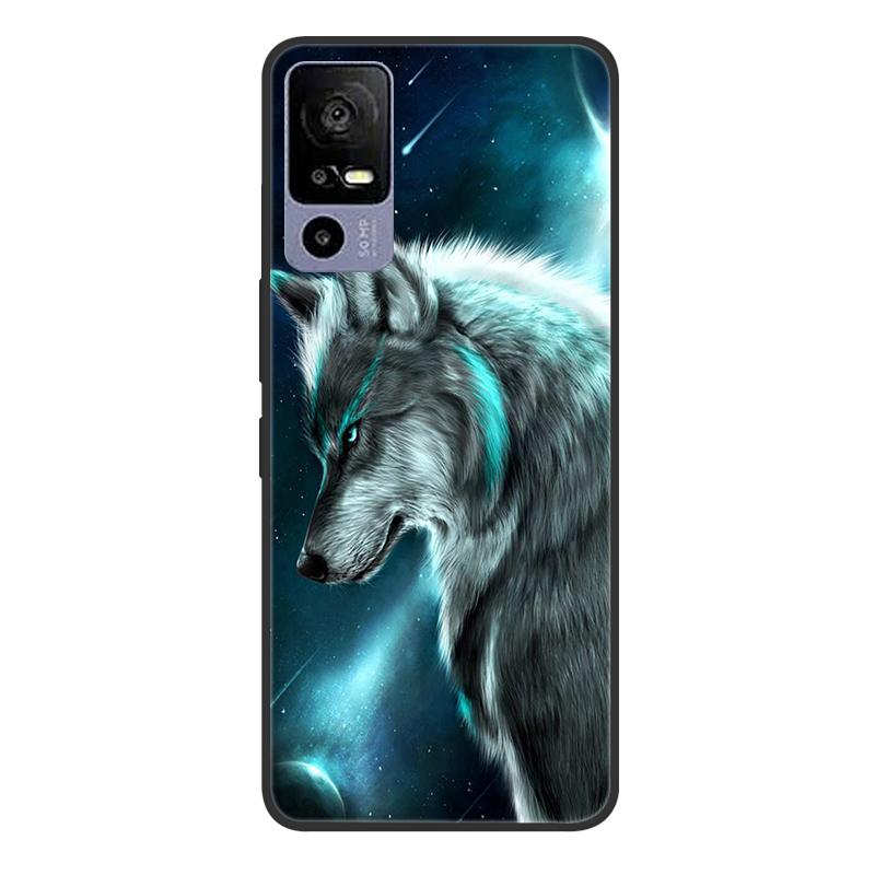 For TCL 40R 5G T771A Case Painted Soft Black Silicone Bumper Phone Cover for TCL 40 R 5G 6.6" Case TCL40R 40R Etui Coque Fundas
