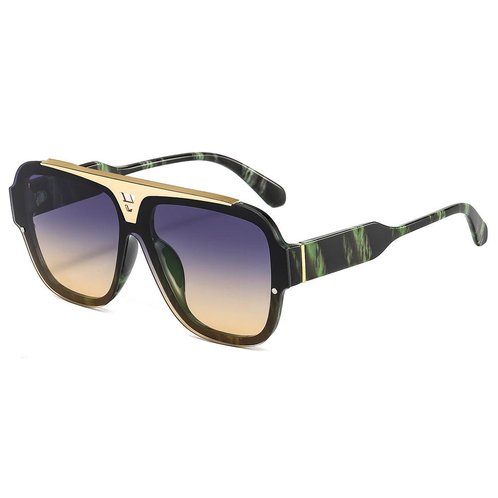 Fashion Vintage Big Frame Square Sunglasses Women Men  Luxury Brand Designer Popular Travel Sun Glasses Female Shades Uv400