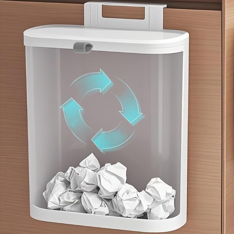 8L 10L Kitchen Composts Bin With Lid Hanging Wall Mounted Trash Can For Countertop Indoor Use