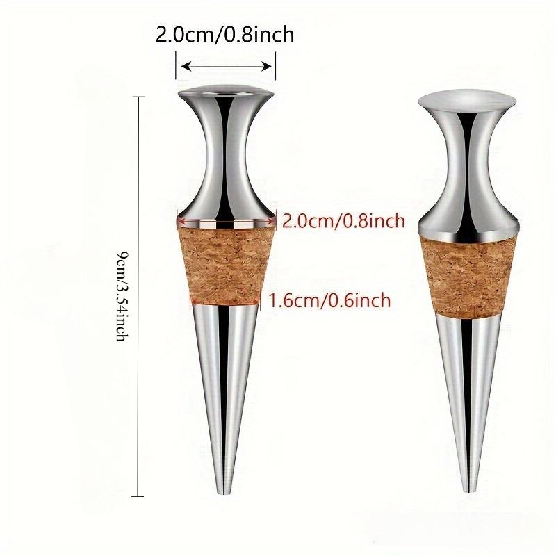 1Pc red wine cork wine bottle cork fresh-keeping plug sealing plug flat head non-leaking wine set