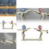 Manual Assembly Wooden Shooting Puppets Balloon Game Children Toys Set For Home And Party Play