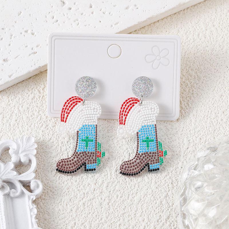 Charming Christmas Tree & Snowflake Earrings: Cute Women's Fashion Jewelry