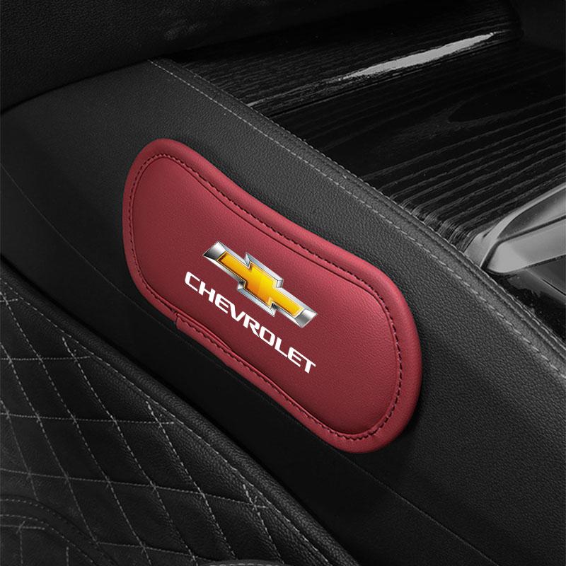 Car Interior Leg Knee Rest Pads Leather Cushion Car Styling For Chevrolet Colorado Captiva Malibu Trax Aveo Camaro Sonic Tahoe Impala Equinox Suburban