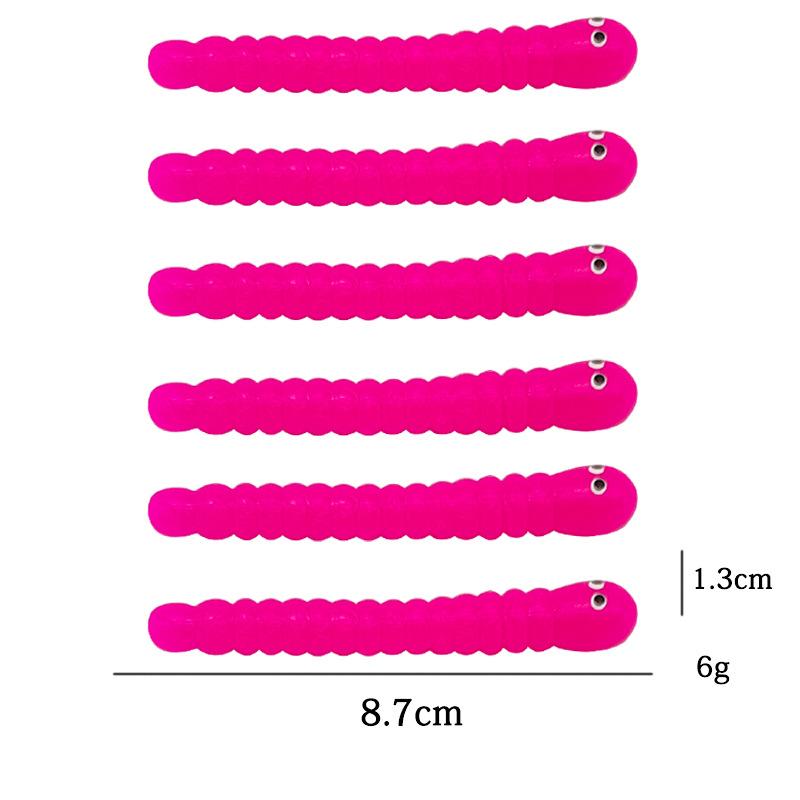 Non-Toxic 5Pcs Colored Caterpillar Pull Worm Noodle Fidget Toy Stretch String Tpr Rope Anti Stress String Stress Relief Autism Vent Toys