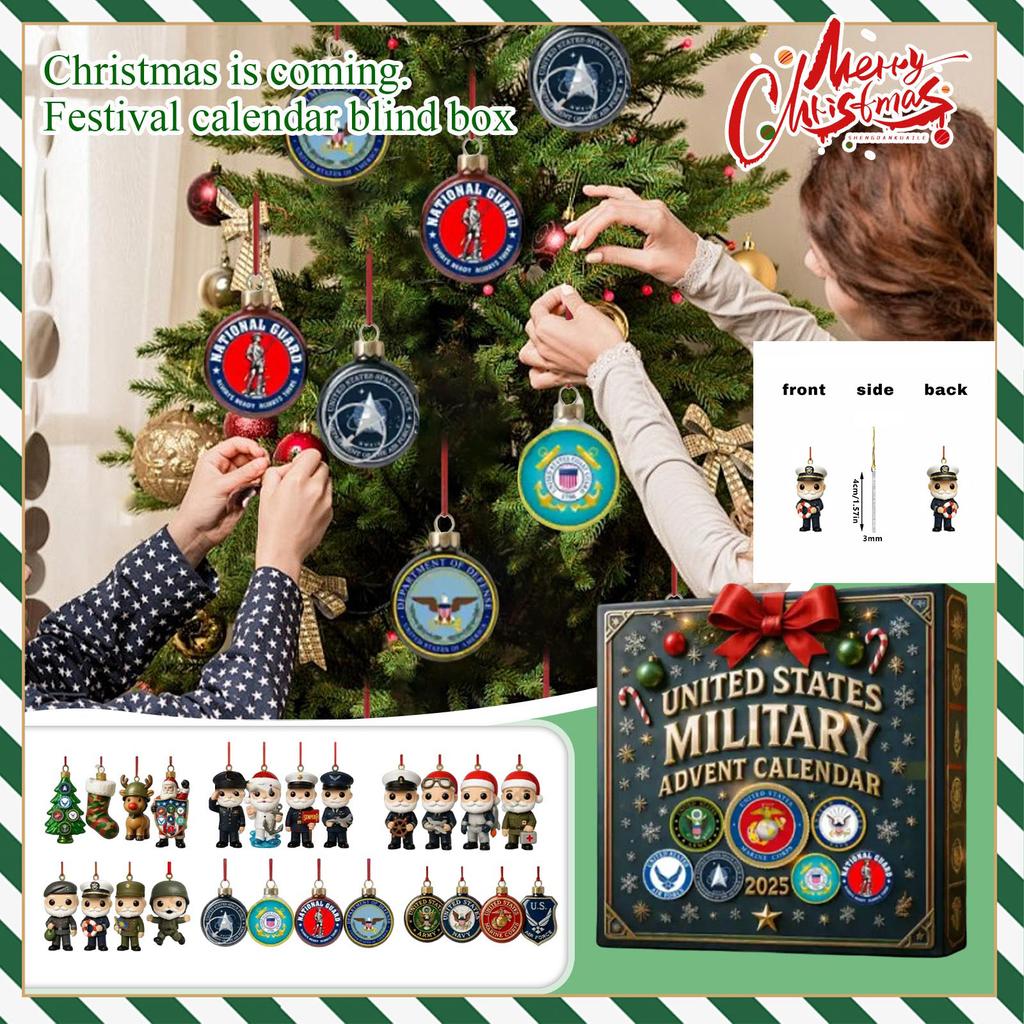 US Military Countdown Box Christmas Advent Calendar