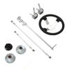 300mm Go Karts Steering Wheel Kit Tie Rod Ball Joint Gear Rack Shaft Kit for 100cc 125cc 140cc 150cc Go Kart Quad