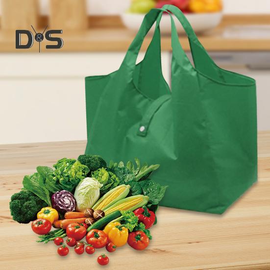 Foldable Shopping Bag Large Capacity Strong Load-bearing Waterproof Reusable Collapsible Grocery Bag Holder Tote