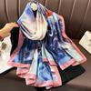 Spring Scarf Women's Luxury Design Polyester Material Smooth Scarf Soft Shawl Beach