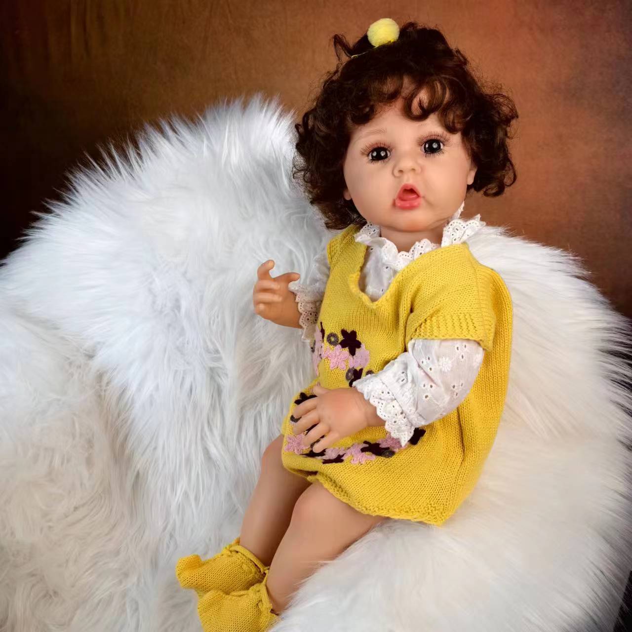 Милая кукла-реборн для девочки KEIUMI Fashion 55 см Реалистичная кукла-новорожденный Детская развивающая игрушка Подарки 22 inch about 55 cm