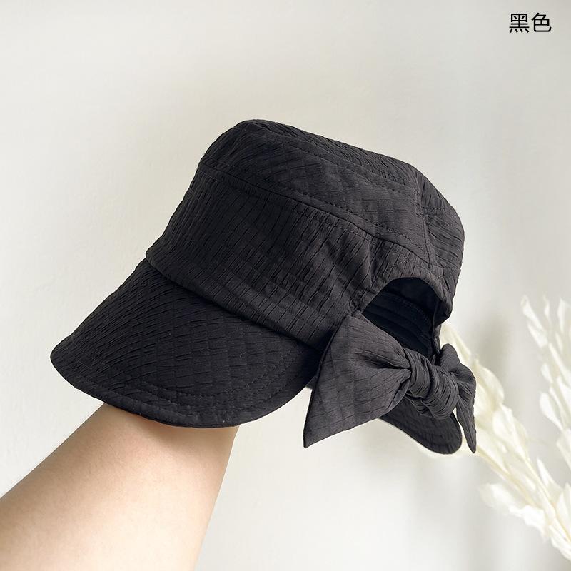 

Панама с большим обхватом головы женская весенне-летняя японская шляпа-ведро с закрытием лица черная однотонная солнцезащитная шляпа шляпа от солнца Adult average size (55-59cm) чёрный