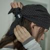 [5th] Check Scarf (Navy)