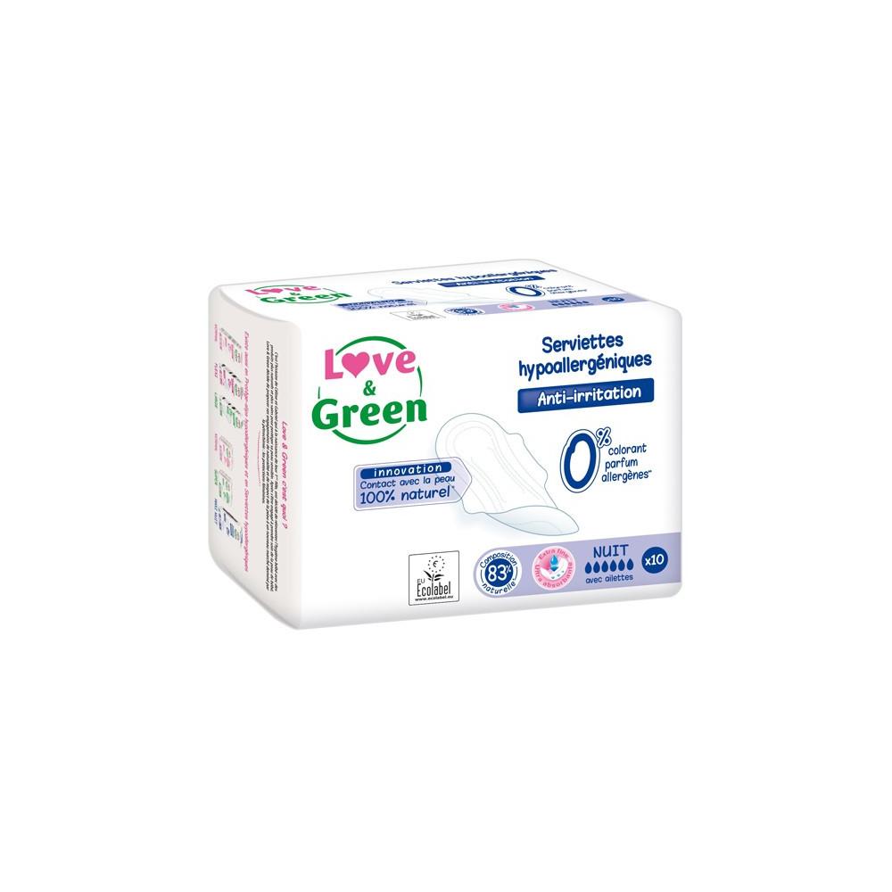 

Гипоаллергенные ночные полотенца Love and Green, 10 полотенец