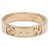 GUCCI Finished K18 GG Icon Slim Ring ring Yellow GoldUsed