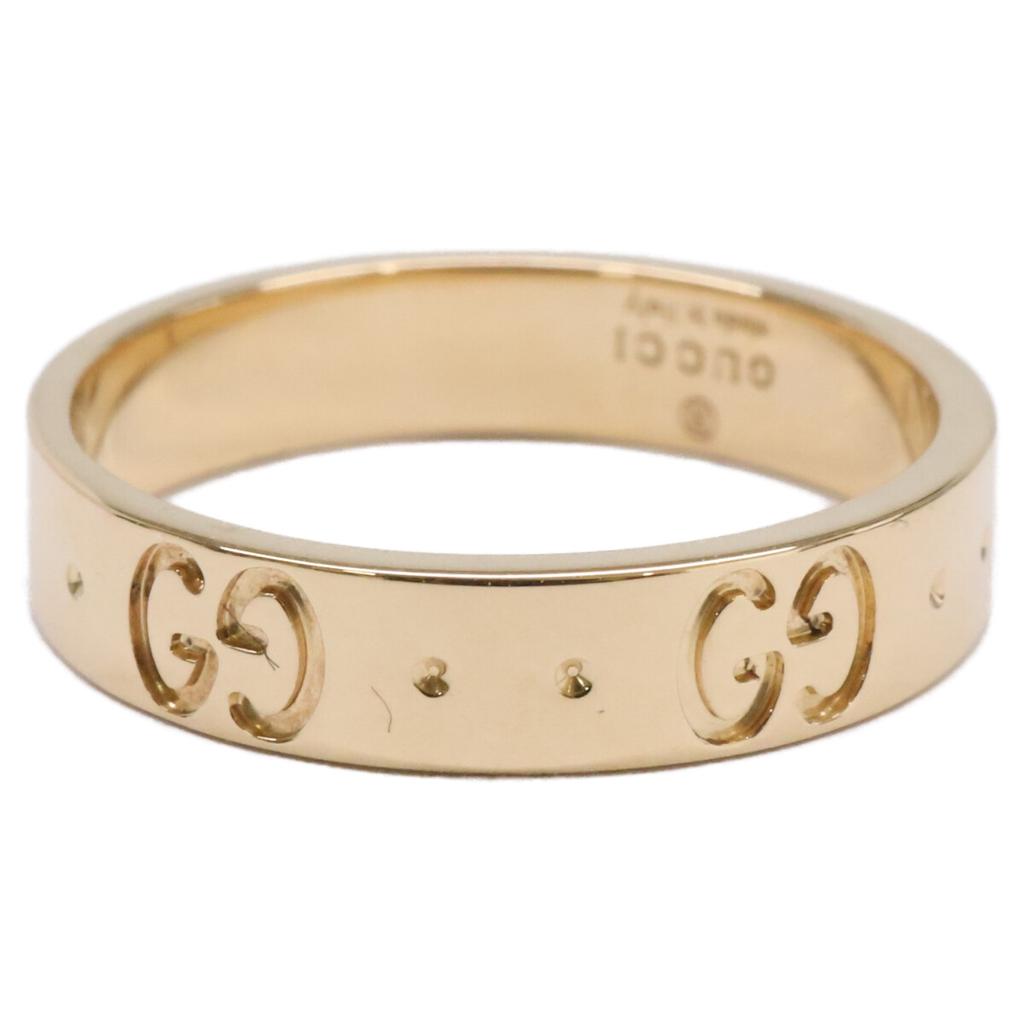 GUCCI Finished K18 GG Icon Slim Ring ring Yellow GoldUsed