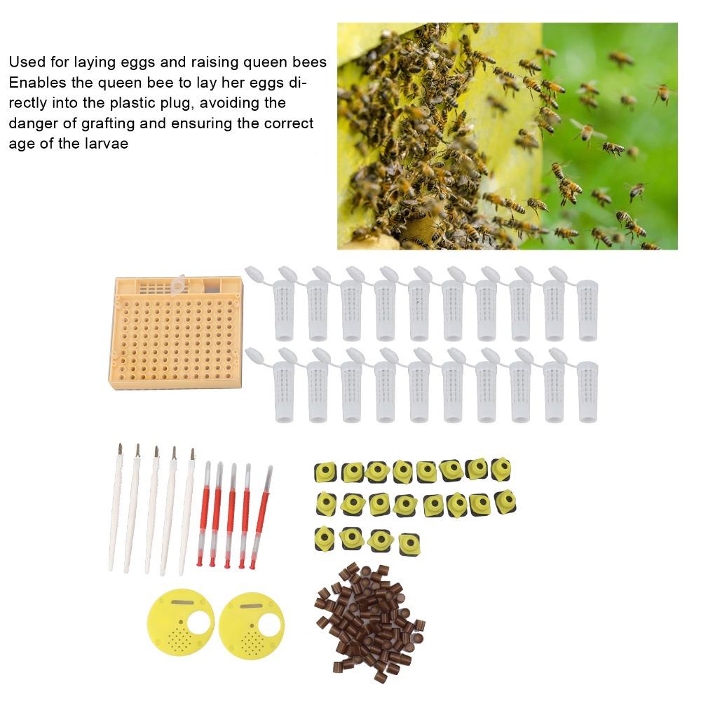 143 Pcs Set Durable Beekeeping Grafting Kit Plastic Queen Rearing Grafting Kit  Beekeepers