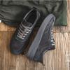 New retro versatile trendy shoes leather thick-soled heightening casual shoes men's tooling board shoes velvet leather