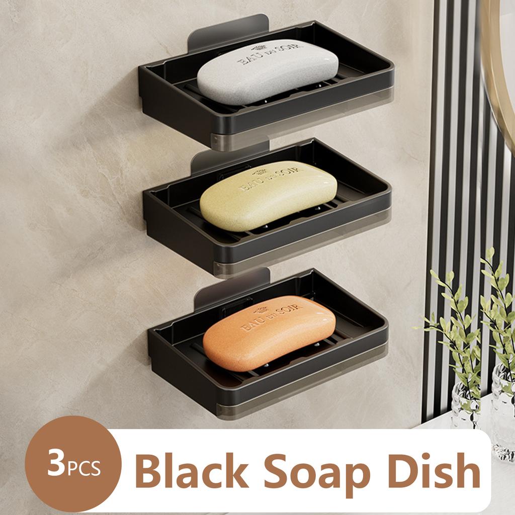 Storage Rack Wall Soap Dish for Bathroom Case Soap Box Dish Storage Plate Drain Soap Box Soap Holder Bathroom Accessories