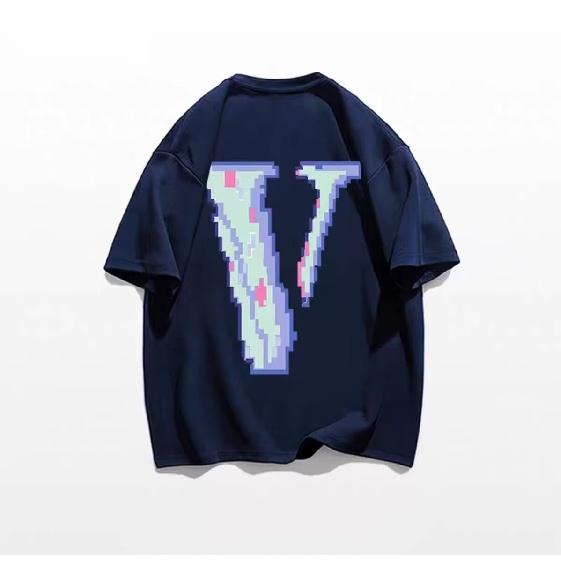 

Футболка с короткими рукавами, модная брендовая свободная футболка для пар, унисекс, футболка с половиной рукавов, топ 2024 3XL темно-синий