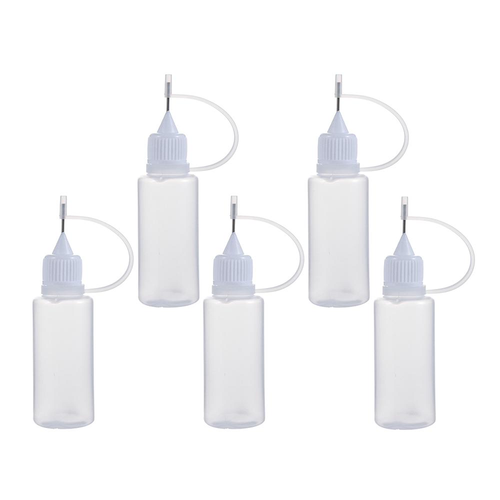 5pcs 5/10/20/30/50/100ML DIY Scrapbooking Paper Craft Tool Glue Applicator Needle Squeeze Bottle for Paper Quilling DIY Tool