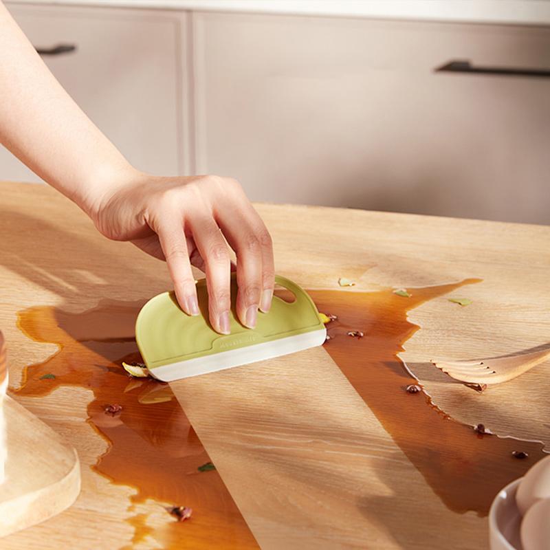 Non Marking Silicone Scraper, Cleaning Tool For Kitchen Countertops And Bathroom Windows, Household Water Stain Cleaning Scraper