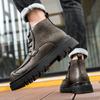 Fashion Men's Leather Boots High-top Retro Vintage Outdoor Boots Fashion Casual Winter Boots Handmade High Quality Tooling Shoes