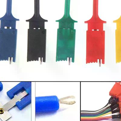 For SMD IC Test Cilps SMD IC Hook Meter Tester Leads Test Probe Hook 5Pcs/set