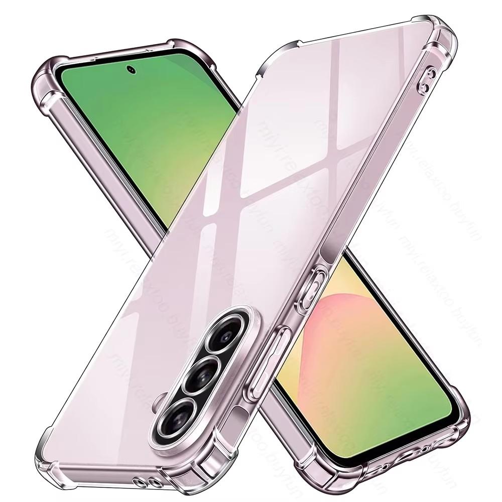 

Shockproof Silicone Soft Case For Samsung Galaxy A56 5G Clear Slim Back Cover SamsungA56 A 56 36 26 16 06 17 A07 A17 A36 A26 A16 For Samsung A06 4G прозрачный