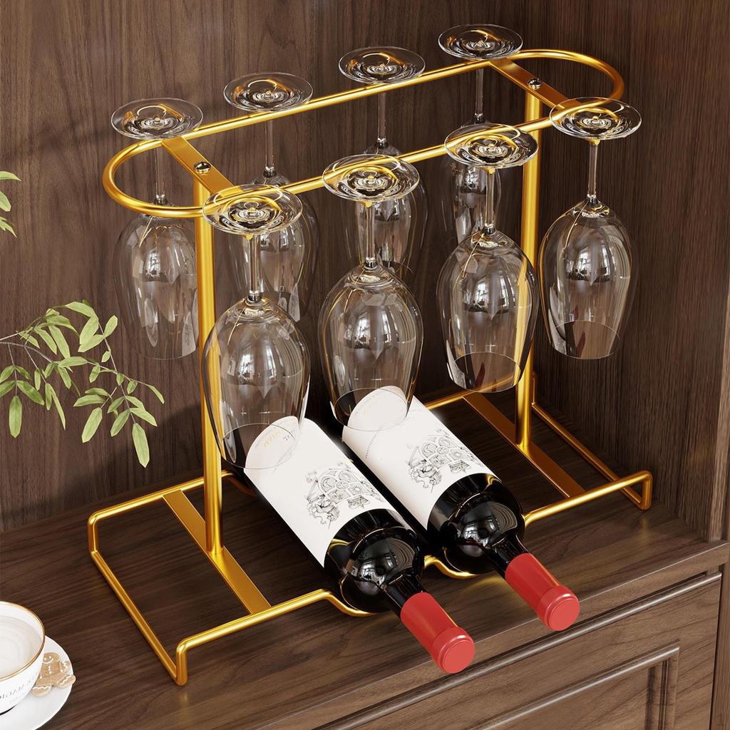 Countertop Glass Holder Organizer Tabletop Goblets Storage Rack for Kitchen Accessories