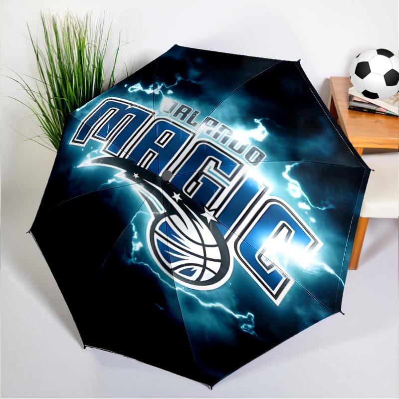 basketball Orlando Logo Umbrella 8-Frame for Travel, Camping, Casual Lightweight Portable Umbrella, Essential for Every Family Holidays Gift
