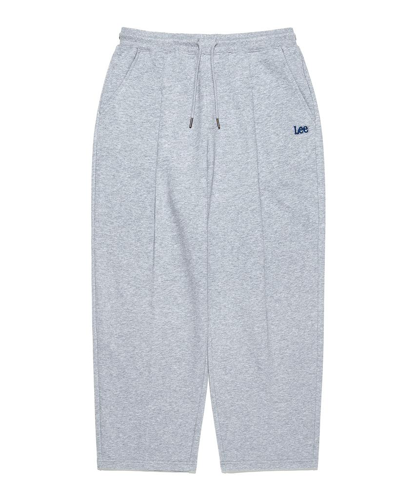LEE One-Pleat Wide Sweatpants Gray
