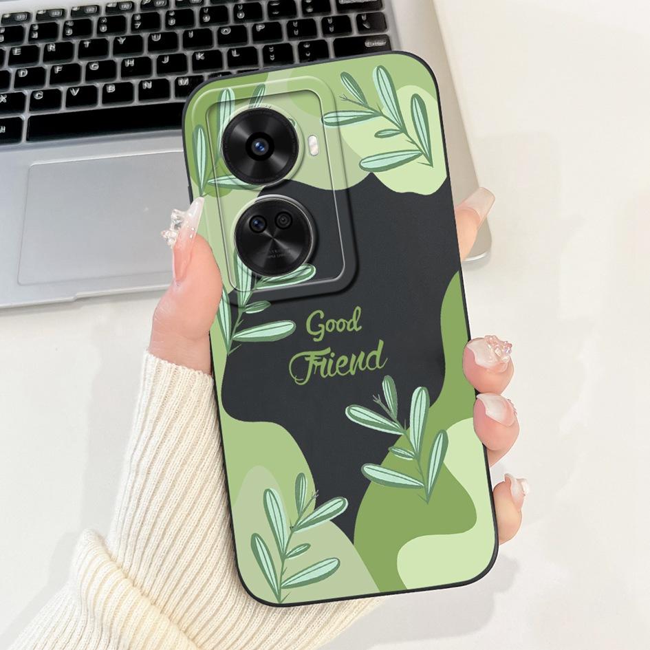 Nova 12 SE Hülle Für Huawei Nova 12 SE Cover 2024 Mode Bemalt Flüssigsilikon Anti-Fall Schutz Stoßfänger Für Nova 12SE Funda