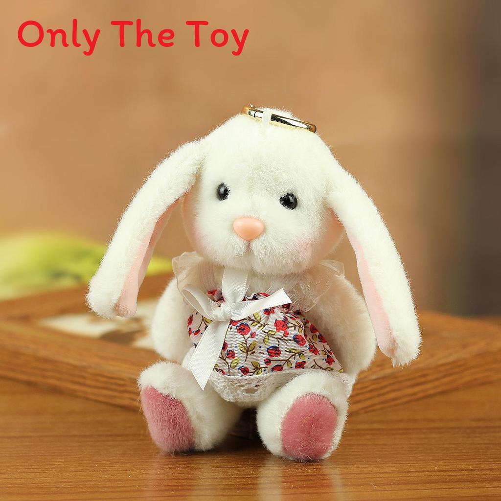 Plush Bunny Keychain With Movable Joints For Kids And Collectors