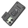 For Redmi Note 13 4G Case Slide Lens Ring Stand Armor Phone Case For Xiaomi Redmi Note13 Note 13 4g Anti-fall Protect Back Cover