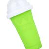 Quick Frozen Cup Portable Thirst Quencher Silica Gel Ice Slushy Maker Cup for DIY Smoothie Green 400ml
