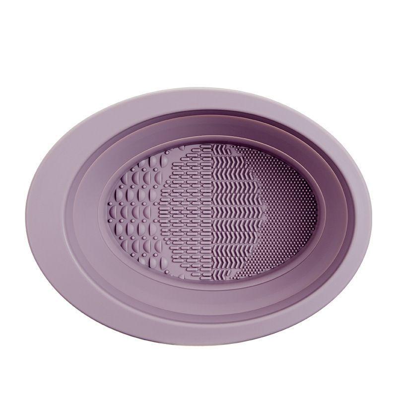 Customized Cross-border Makeup Brush and Sponge Cleaner Set - Folding Silicone Wash Brush 