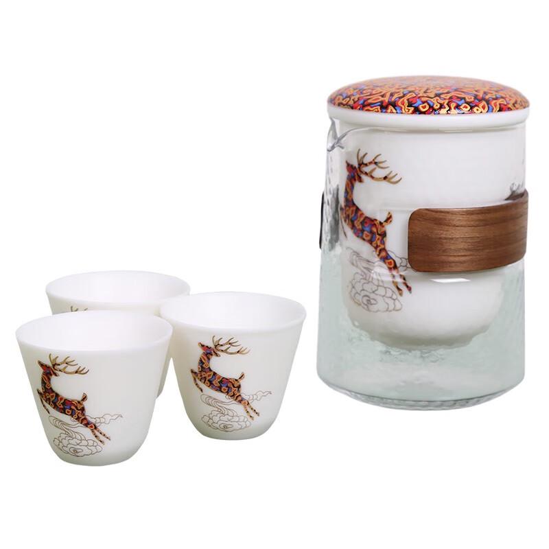 GUOZI Portable Ceramic Tea Set