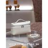 2025 Genuine Leather Lunch Box Bag Crossbody Shoulder Handbag Women 19cm Medium Size
