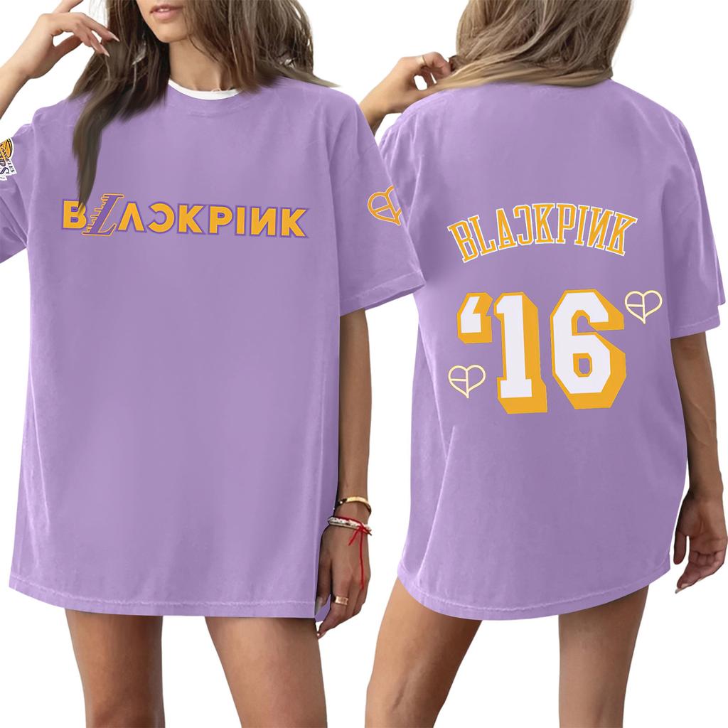 Women's Round Neck Printed Short-sleeved T-shirt Top