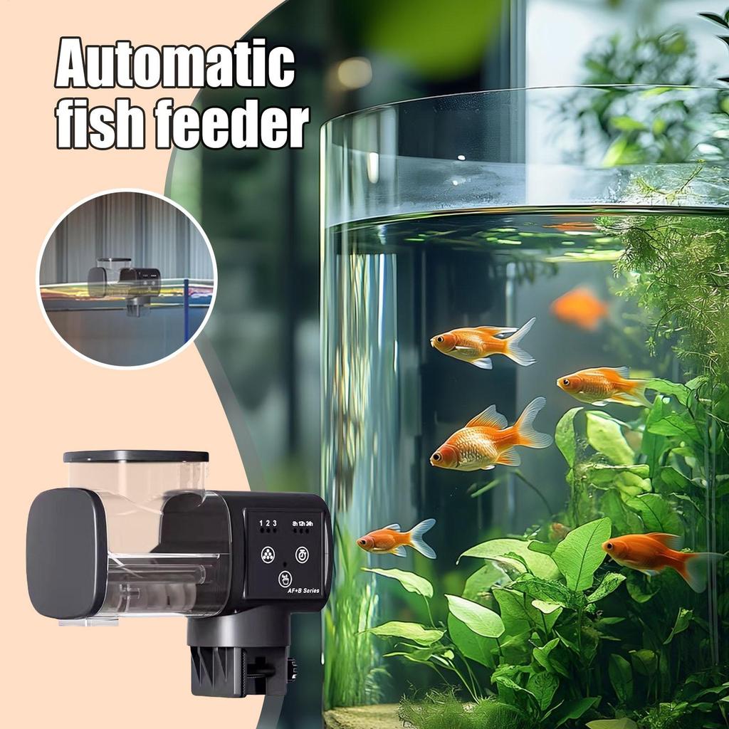 Fish Feeder Smart Precise Feeding Dispenser Aquarium Automatic Feeder For Vacation Weekend Day Traveling Pond Turtle Pellet