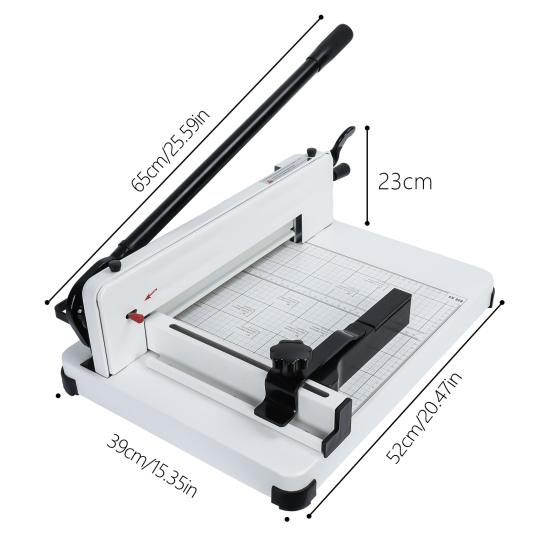 Accurate Cutting Paper Trimmer with Anti-slide Rubber Feet A4 Paper Trimmer with Built-in Clamp 400 Sheets Cutting Capacity Cardstock Trimmer
