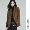 DONEED Women's Faux Suede Commuter Blazer