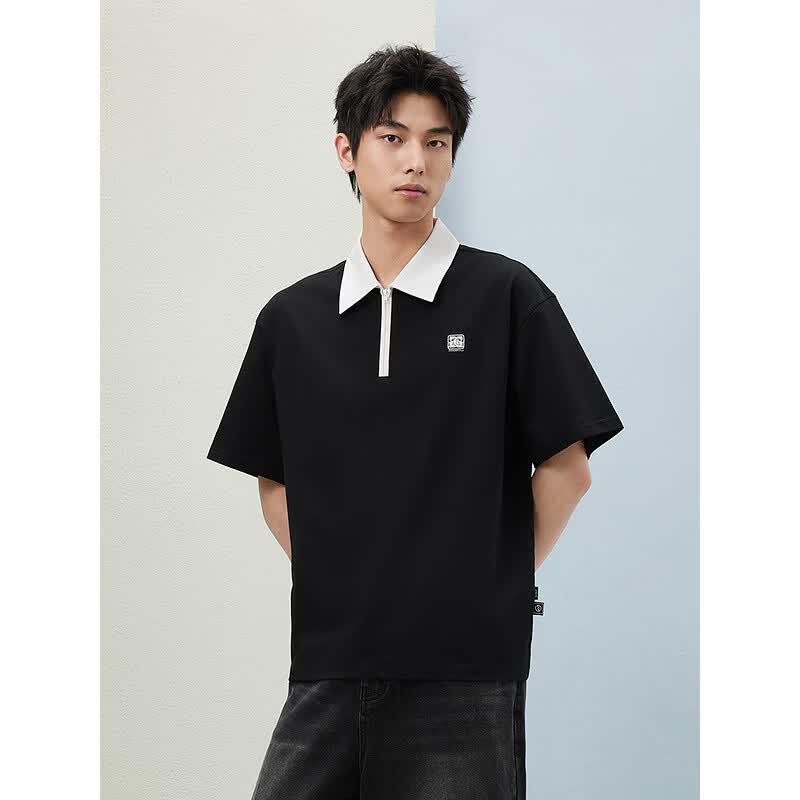 GXG Men's Two-Tone Short Sleeve Polo Shirt