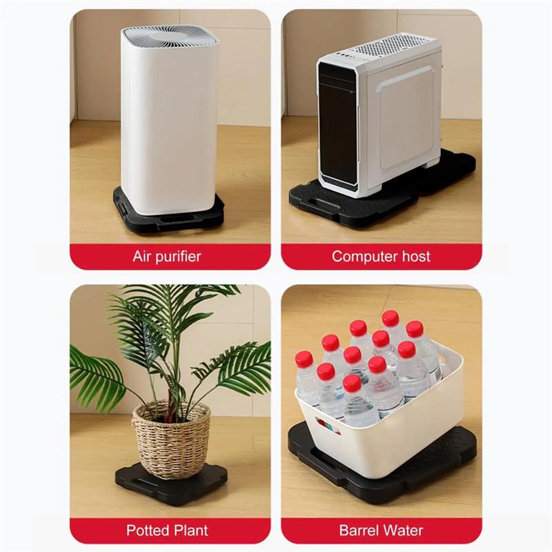 

A95I-Appliance Plants Mover Flat Furniture Mover Trolley Heavy Duty 4 Wheels Furniture Trolley Smooth Mobility Floor Cart білий