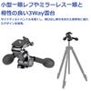 Velbon N AZ Pan Head with Quick and Level for DSLR and Mirrorless Cameras PH-G40D 3-Way Shoe, Pan/Tilt, (AMZPH-G40D-N, 0017915835672)