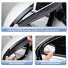 2in1 Car Rearview Mirror Rain Eyebrow Reversing Small Round Mirror Rainproof Sunshade Sticker Car Rain Shield Blind Spot Mirrors
