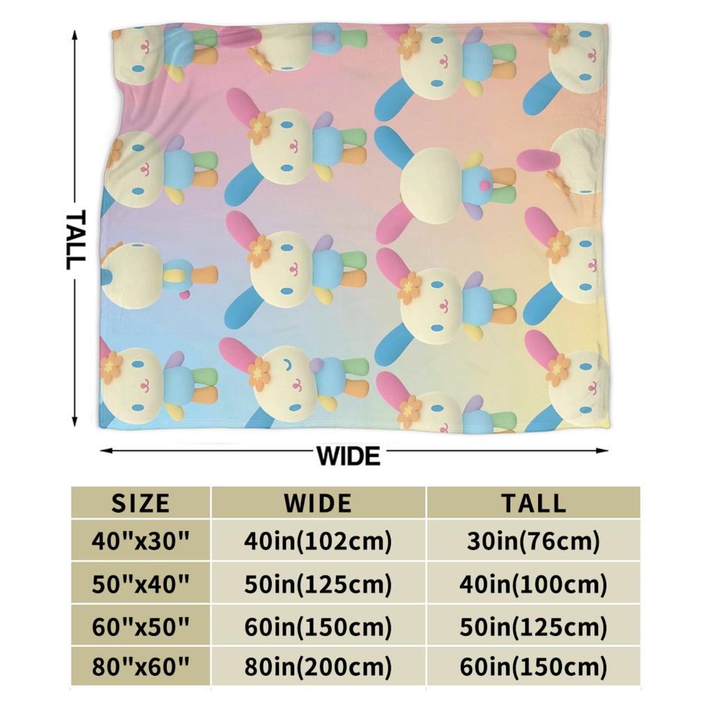 Usahana Cartoon Blanket Super Soft Pattern Plush Throw Blanket For Students Outdoor Flannel Bedspread Bed Cover